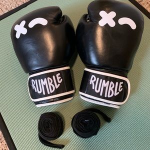 Rumble boxing gloves and wraps